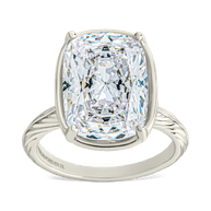 Sterling Silver Elongated Cushion Cocktail Ring