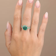 Sterling Silver Emerald CZ Legacy Ring