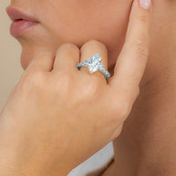 Sterling Silver Marquise & Trillion Ring