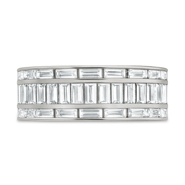 Sterling Silver Kate Baguette Eternity Ring