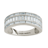 Sterling Silver Kate Baguette Eternity Ring