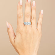 Sterling Silver Kate Baguette Eternity Ring
