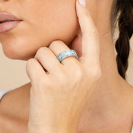 Sterling Silver Kate Baguette Eternity Ring