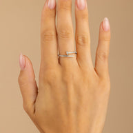 Sterling Silver Journey Twisted Sparkle Wrap Ring