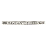 Sterling Silver 1.5mm Thin CZ Band Ring