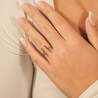 Sterling Silver Parallel Bar Ring