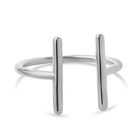 Sterling Silver Parallel Bar Ring