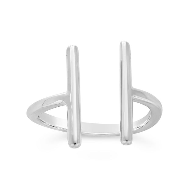 Sterling Silver Parallel Bar Ring