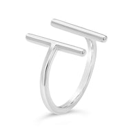 Sterling Silver Parallel Bar Ring