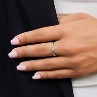 Sterling Silver Braided Twist Band