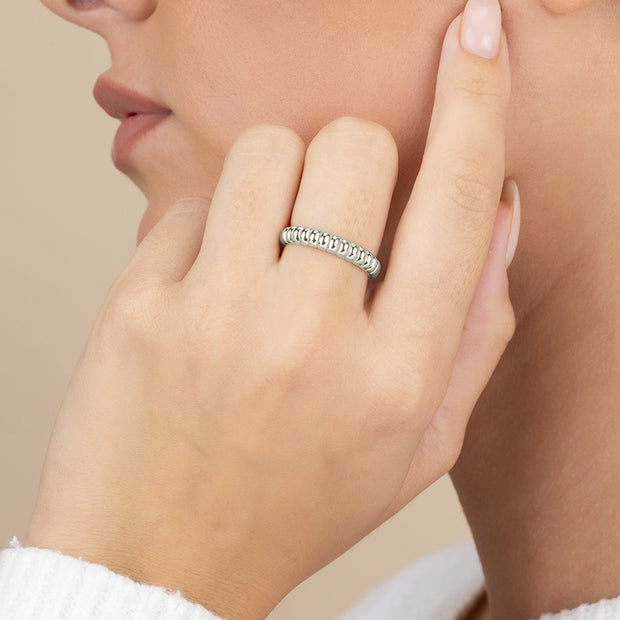 Sterling Silver Bubble Band Ring