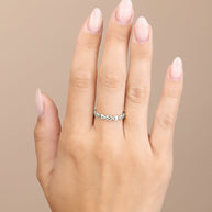 Sterling Silver Janie Anchor Chain Ring