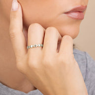 Sterling Silver Janie Anchor Chain Ring