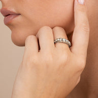 Sterling Silver Graham Twist Band Ring