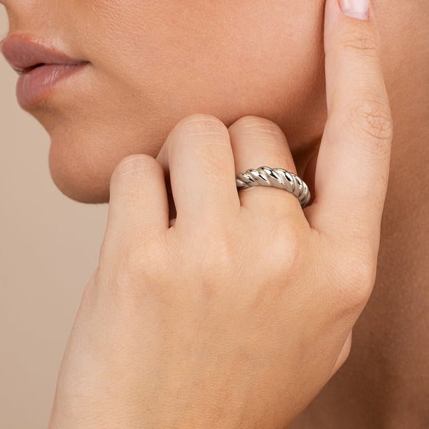 Sterling Silver Graham Twist Band Ring