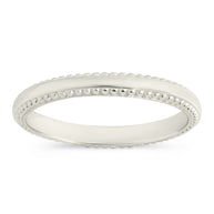 Sterling Silver Kayden Thin Textured Ring