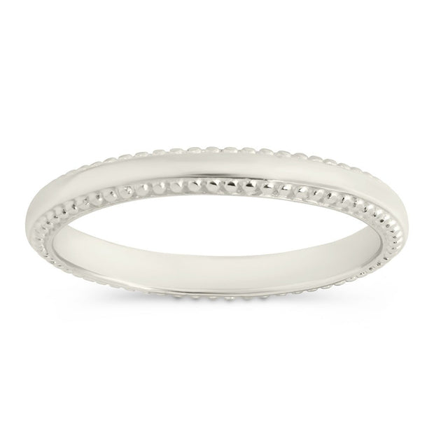 Sterling Silver Kayden Thin Textured Ring