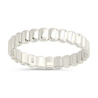 Sterling Silver Stacey Textured Band Ring