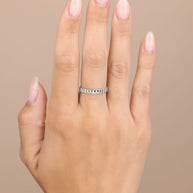 Sterling Silver Stacey Textured Band Ring