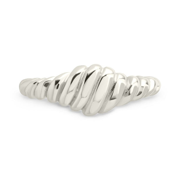 Sterling Silver Paula Ribbed Ring