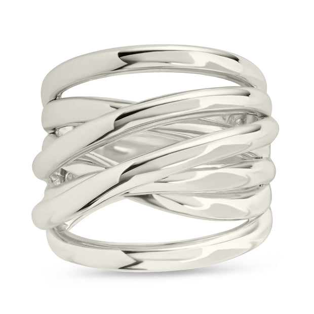 Sterling Silver Rebecca Layered Stacking Ring
