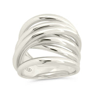 Sterling Silver Rebecca Layered Stacking Ring