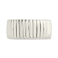 Sterling Silver Robyn Ribbed Band Ring