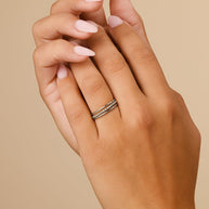 Sterling Silver Adele Stacking Ring