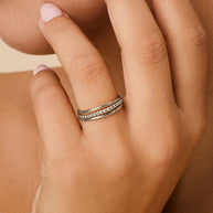 Sterling Silver Adele Stacking Ring
