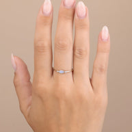 Sterling Silver Karina CZ Mother of Pearl Ring