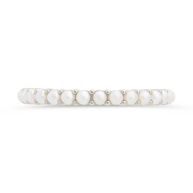 Sterling Silver Gianna Pearl Eternity Ring