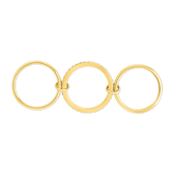 Sterling Silver Dominika CZ Link Stacking Ring