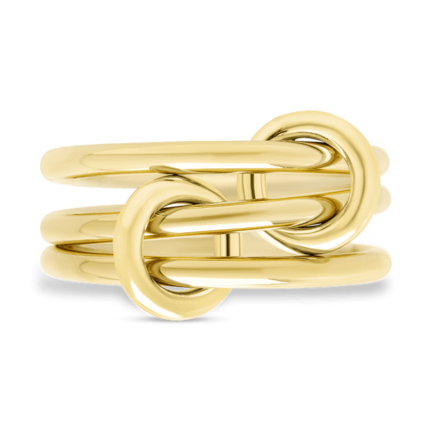 Sterling Silver Jasmin Link Stacking Ring