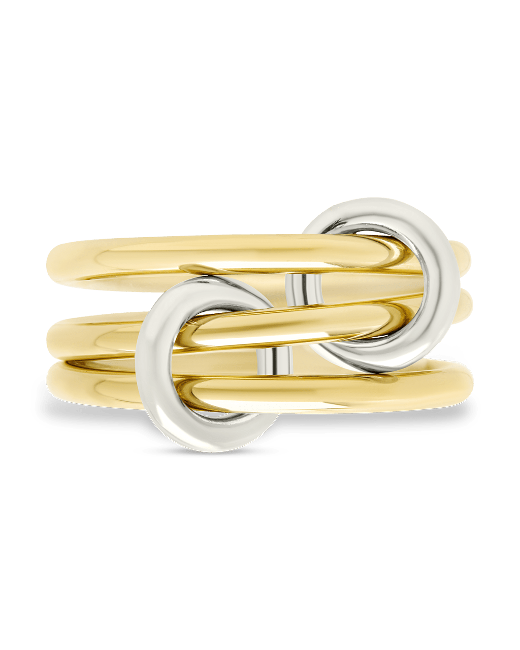 Sterling Silver Jasmin Link Stacking Ring