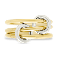 Sterling Silver Jasmin Link Stacking Ring