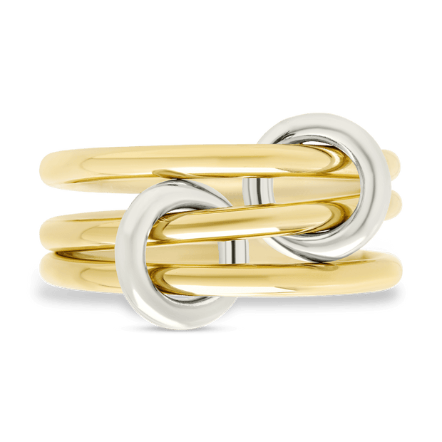 Sterling Silver Jasmin Link Stacking Ring