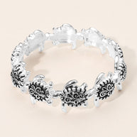 Antique Metal Sea Turtle Stretch Bracelet