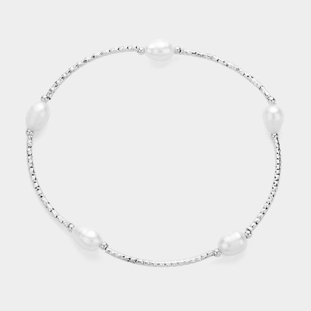 Pearl Pointed Stretch Bracelet
