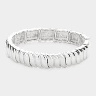 Wavy Metal Stretch Bracelet