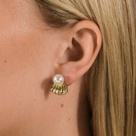 Alice Pearl & Shell Stud Earrings