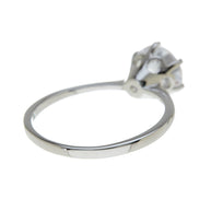 Sterling Silver Solitaire Cubic Zirconia Promise Ring