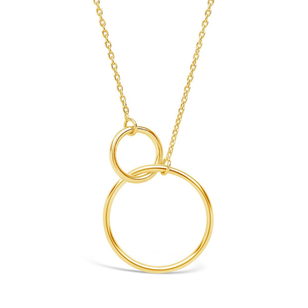 Sterling Silver Interlocking Open Circle Pendant