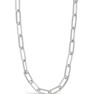 Sterling Silver Paperclip Chain Necklace