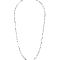 Sterling Silver Paperclip Chain Necklace