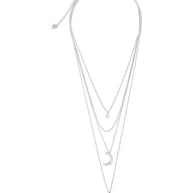 Crescent & Bar Multi Layer Necklace