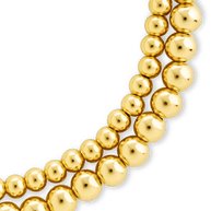 Sterling Silver Beaded Stretch Bracelet Sets