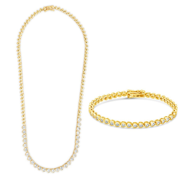 Heart CZ Tennis Bundle