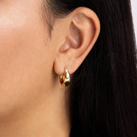 Lavina Polished Micro Hoop Earrings