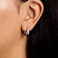 Lavina Polished Micro Hoop Earrings
