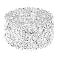 Bubble Stone Stretch Evening Bracelet